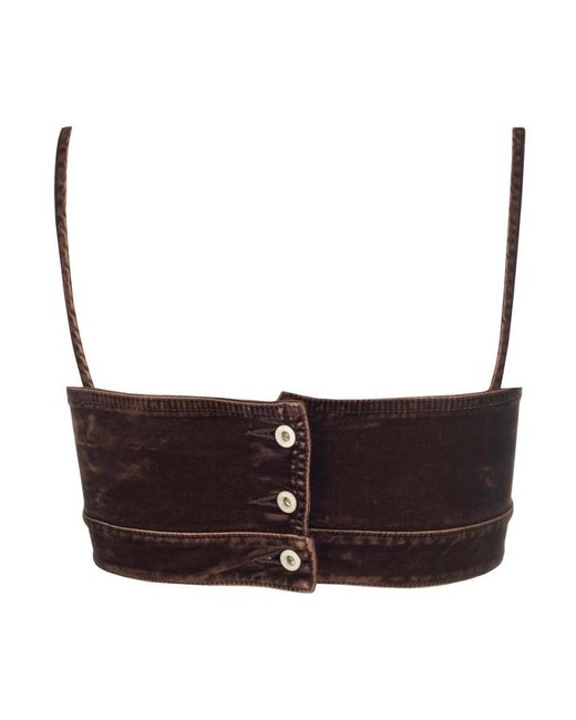 Loewe Brown Sleeveless Tops