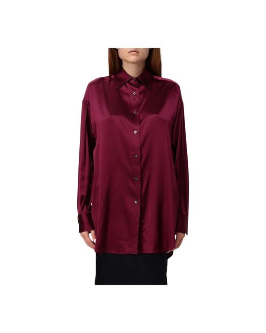 Tom Ford Klassieke Button-Down Overhemd in het Red