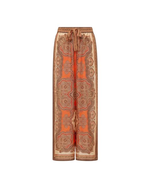 Zimmermann Mahon Relaxed Pant in het Brown
