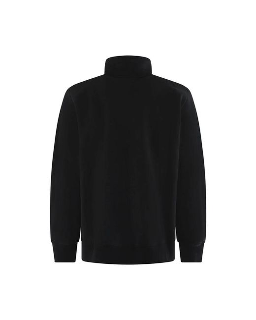 Olaf Hussein Signature Zip Mock in het Black voor heren