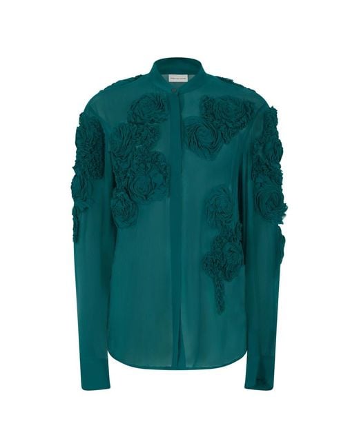Dries Van Noten Green Shirts
