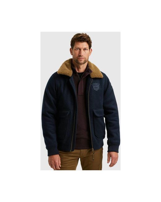 PME LEGEND Fliegerjacke yetlock dense wool in Blue für Herren