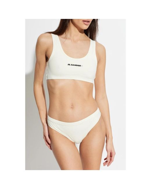 Jil Sander Badmode ,Bikini Top in het White