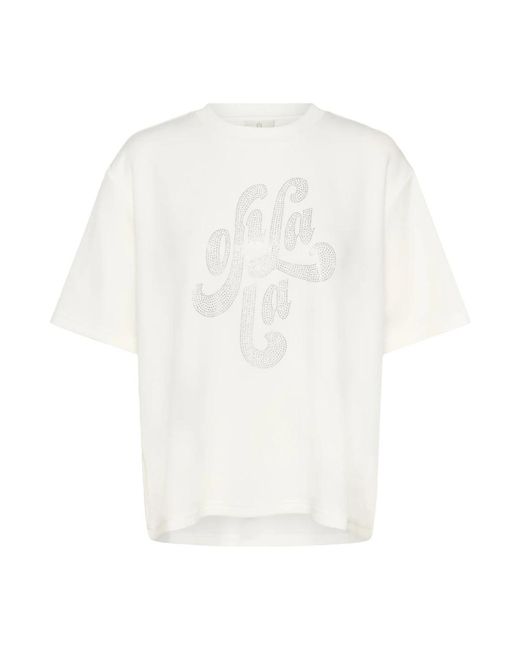 Kaffe Tops ,Wit ,T-Shirts in het White