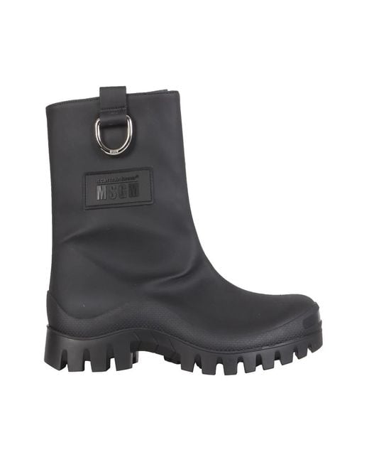 MSGM Black Ankle Boots