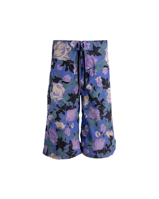 ERL Blue Casual Shorts for men