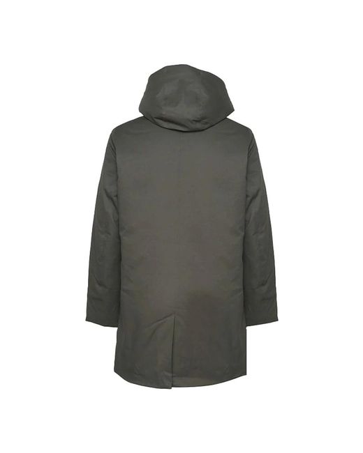 K-Way Green Single-Breasted Coats for men