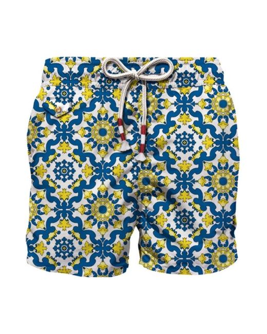 Mc2 Saint Barth Meereskleidung All Over Print Badeanzug in Blue für Herren
