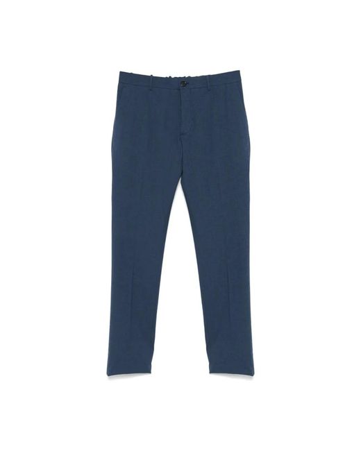 Straight Trousers Incotex de hombre de color Blue