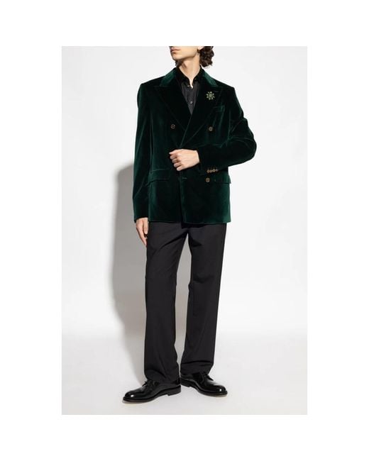 Dolce & Gabbana Fluweel Blazer in het Green voor heren