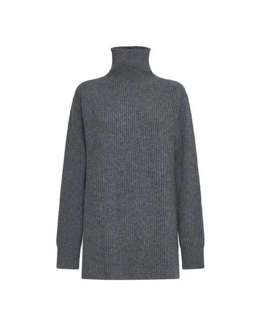 Jil Sander Blue Turtlenecks