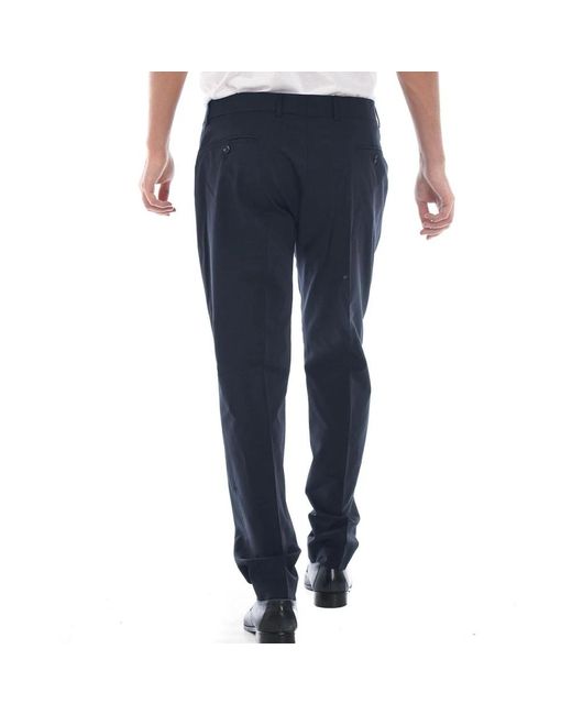 Daniele Alessandrini Blue Suit Trousers for men
