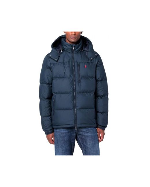Ralph Lauren Down Bomber Jacket in het Blue voor heren