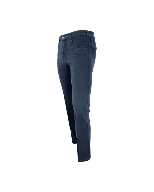 Meyer Jeans ,Blauw ,Katoen Dubai -Broek in het Blue voor heren