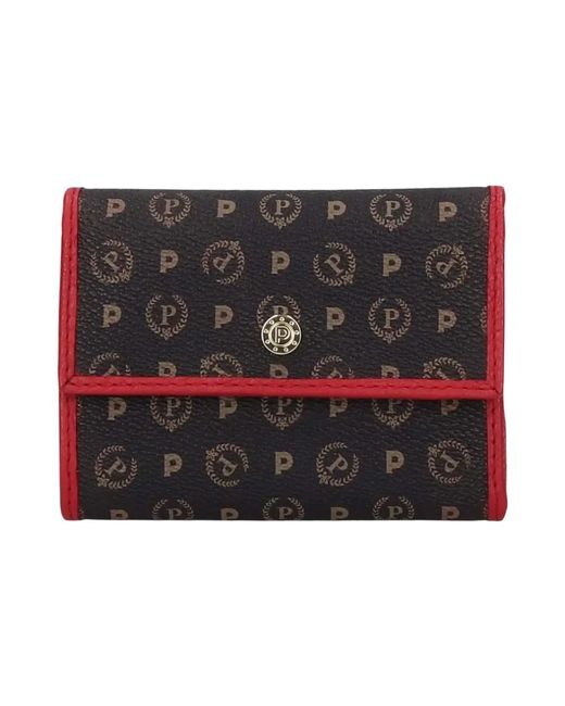 Pollini Accessoires ,Veelkleurig ,Mini Portemonnee Met Flap in het Red