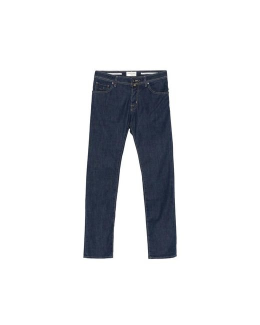 Jacob Cohen Blue Straight Jeans for men