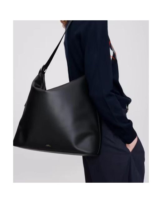 A.P.C. Black Shoulder Bags