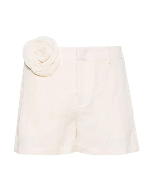 Blumarine White Short Shorts