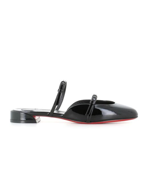Christian Louboutin Black Heeled Mules