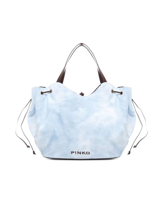 Pinko Blue Bucket Bags