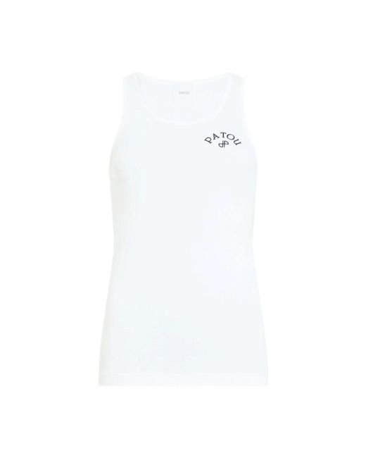 Patou White Sleeveless Tops