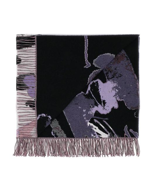 McQueen White Winter Scarves
