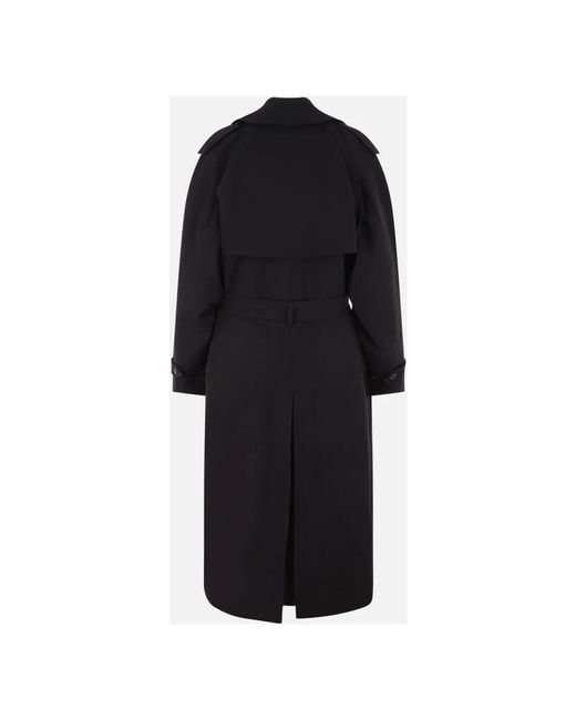 Balenciaga Black Double-Breasted Coats