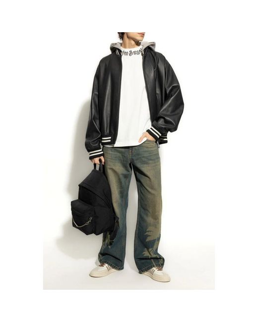 Light Jackets Palm Angels de hombre de color Black