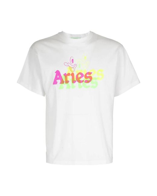 Tops > t-shirts Aries pour homme en coloris White