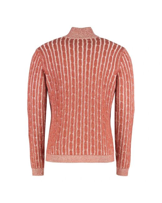 Moorer Strickware in Red für Herren