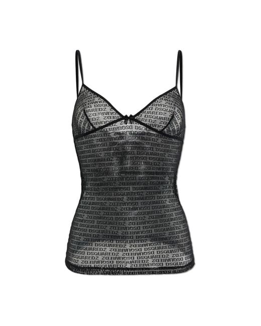 DSquared² Black Sleeveless Tops