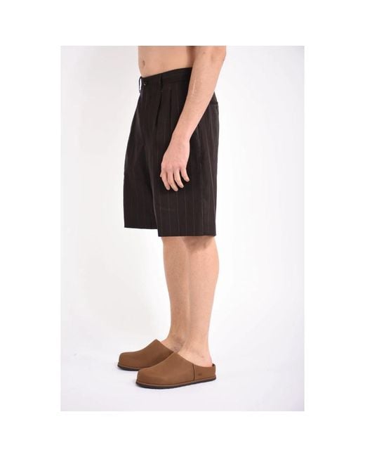 Tagliatore Black Casual Shorts for men