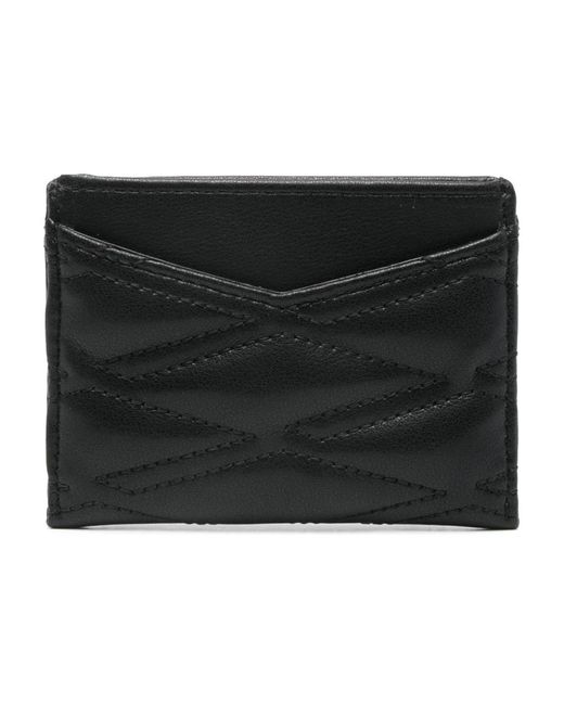 DKNY Accessoires ,Zwart ,Leer Zwarte Kaarthouder Portemonnee in het Black