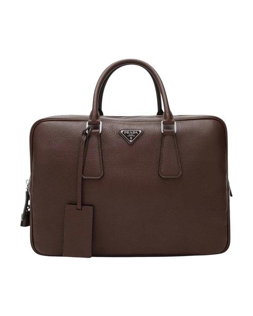 Prada Brown Laptop Bags & Cases for men