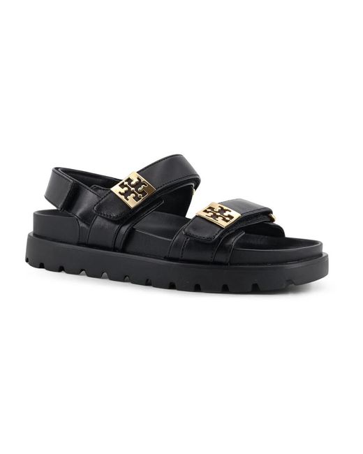Tory Burch Black Flat Sandals
