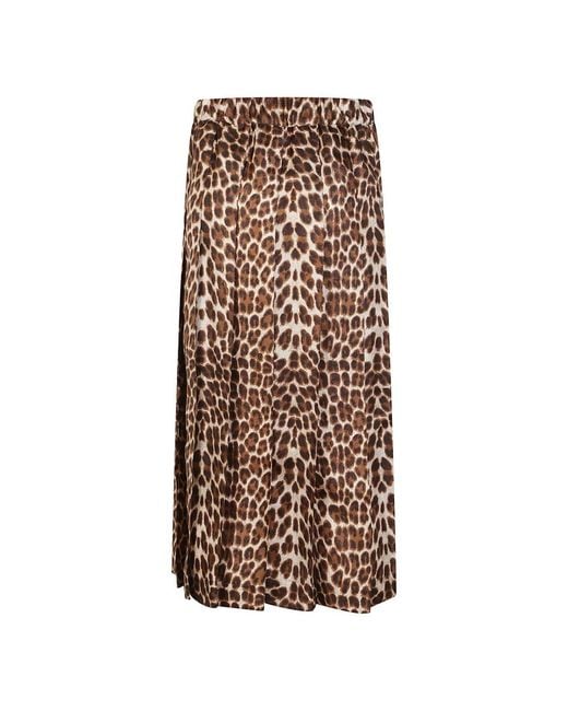 P.A.R.O.S.H. Brown Maxi Skirts