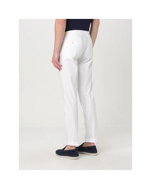 Slim-Fit Trousers di Fay in Blue da Uomo