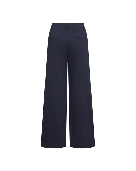 Wide Trousers Seductive de color Blue