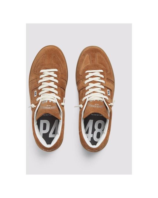 P448 Brown Braune Wildleder Damensneakers