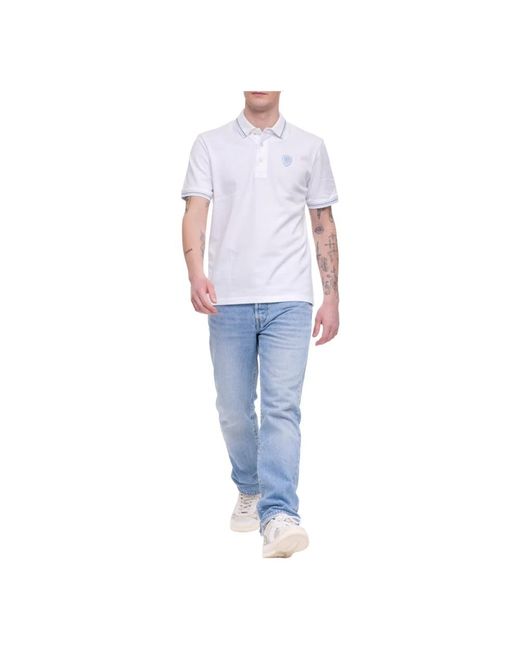 Blauer White Polo Shirts for men