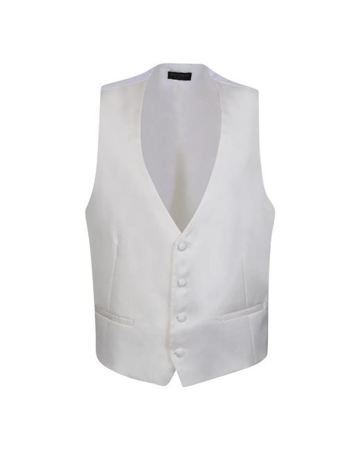 Dell'Oglio Gray Suit Vests for men