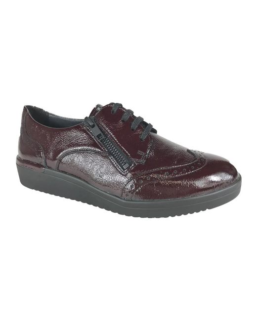 SOLIDUS Schoenen ,Bruin ,Leer Casual Sneakers Schoenen in het Brown
