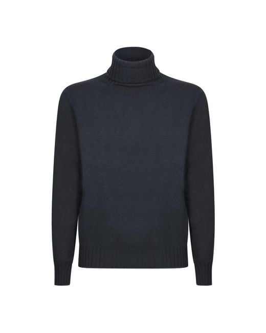 Dell'Oglio Blue Turtlenecks for men