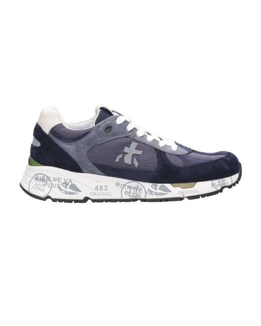 Premiata Retro blaue sneakers in Blue für Herren