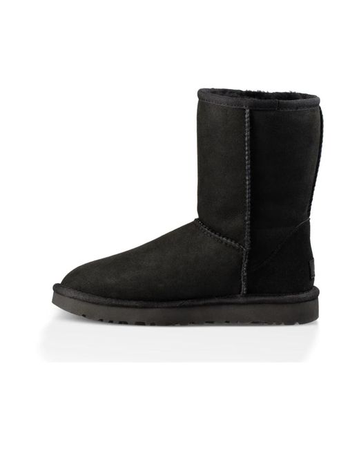 Ugg Schoenen ,Zwart ,Leer Classic Short Ii Laarzen in het Black