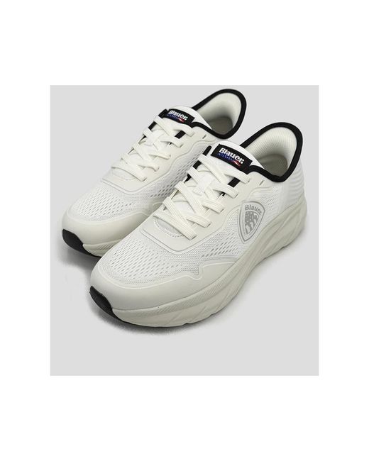 Blauer Sneakers in het White voor heren