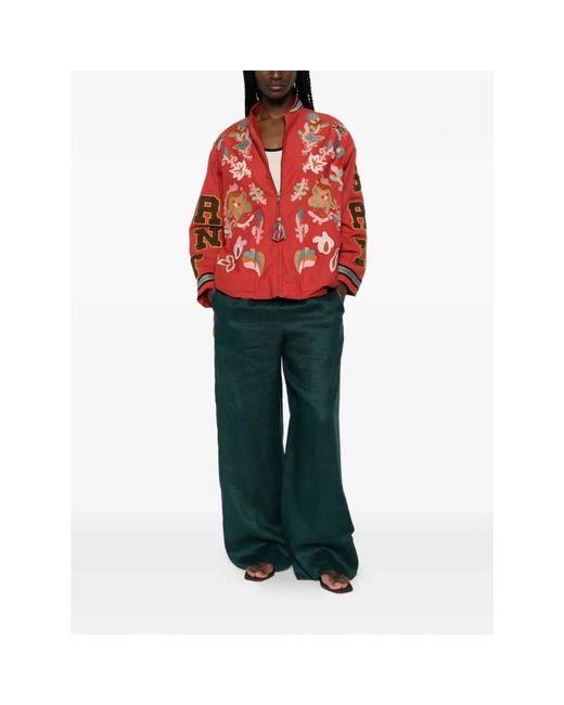 Liviana Conti Green Wide Trousers