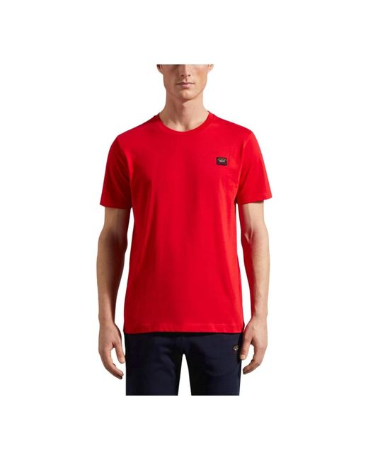 Paul & Shark Red T-Shirts for men