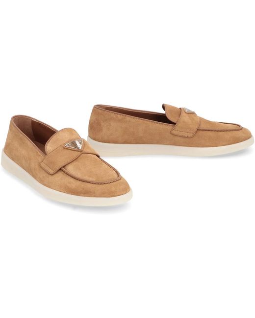 Prada Loafers in het Natural voor heren