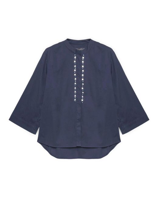 Elena Miro Blue Blouses